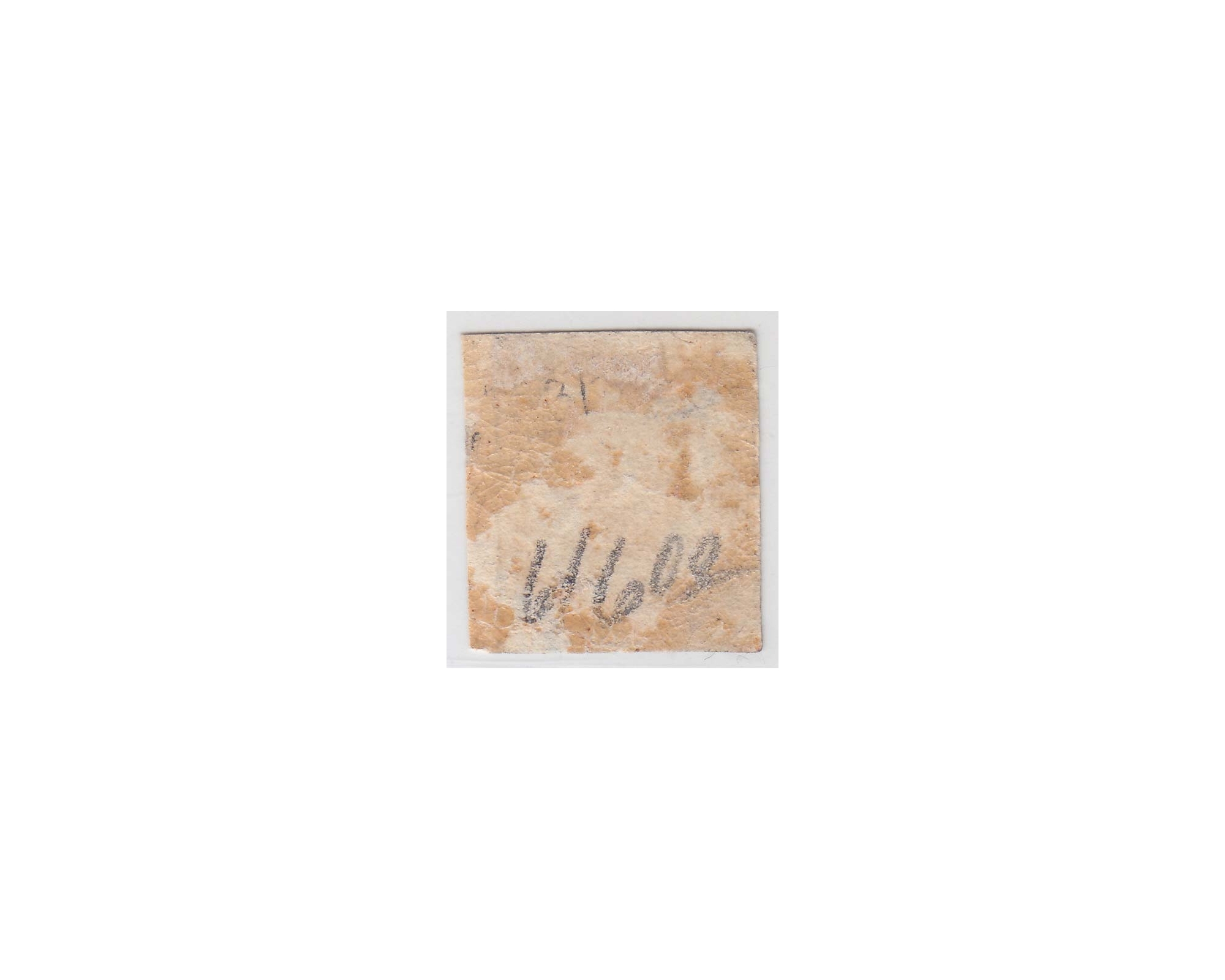 1875 1 Chahi Black Type A Rouletted Issue - Image 2