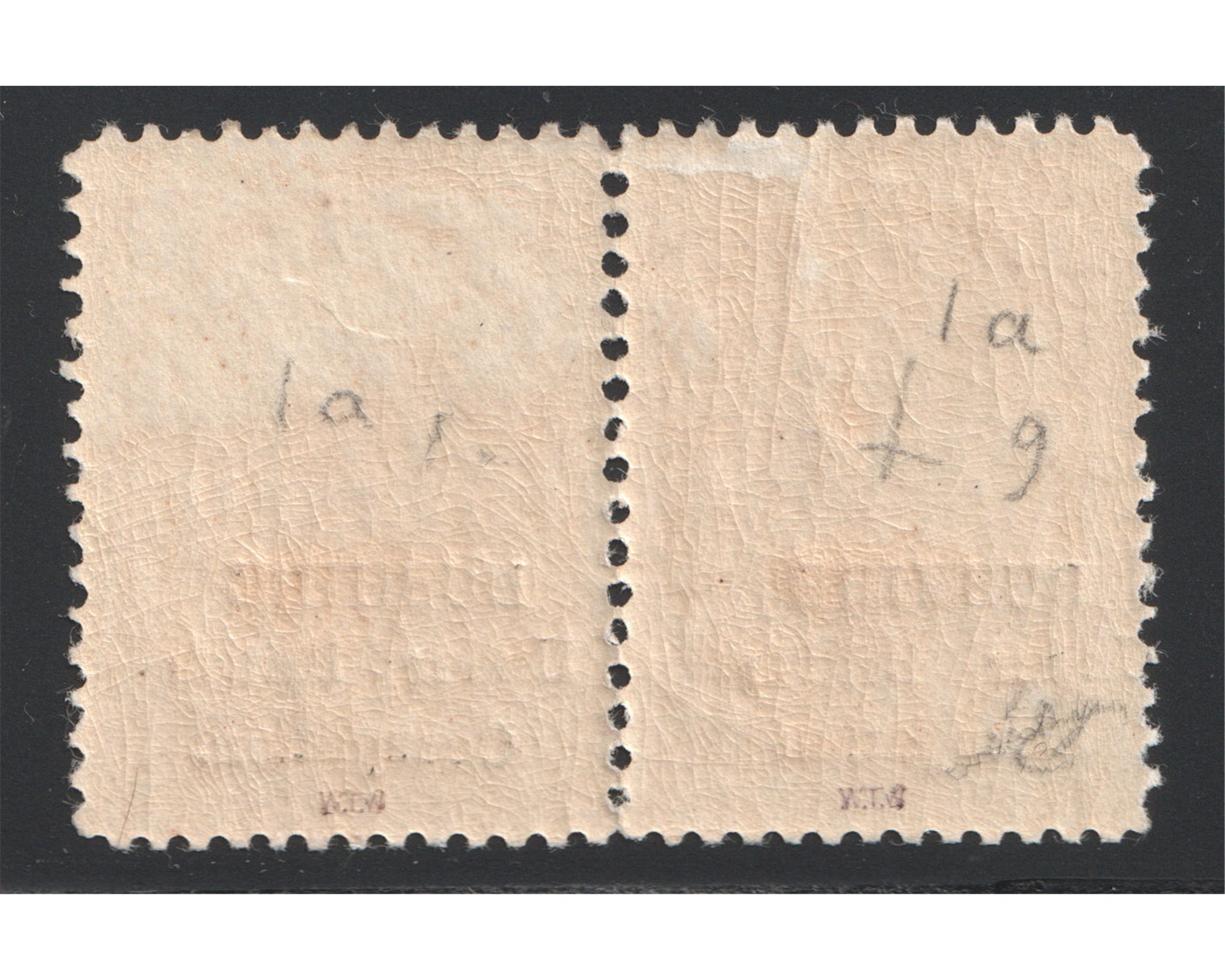 9ch Bushire Pair with no dot Veriety with Certificate - Image 2