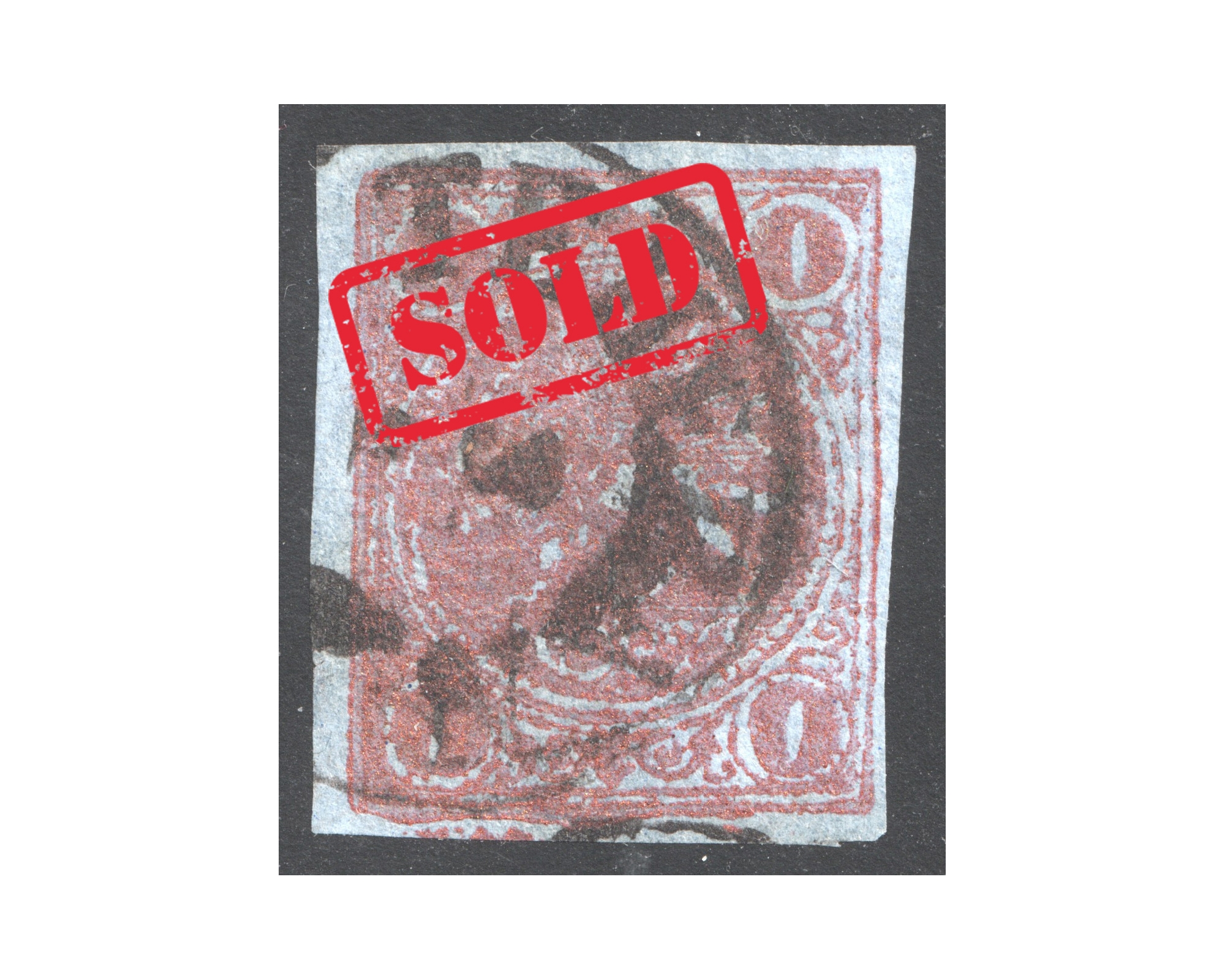 1 Toman copper red bronze, type B, Certificate by IPSC