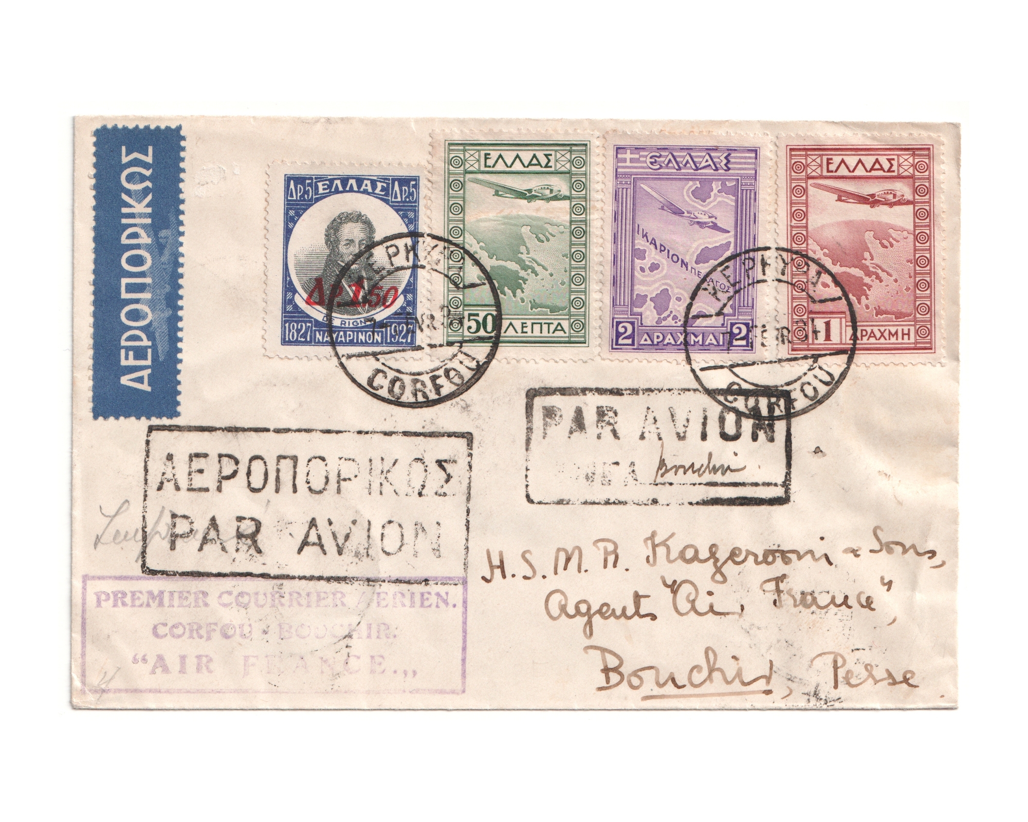 21.II.34 Un Listed 1st Flight Buchire-Carfor - Image 3