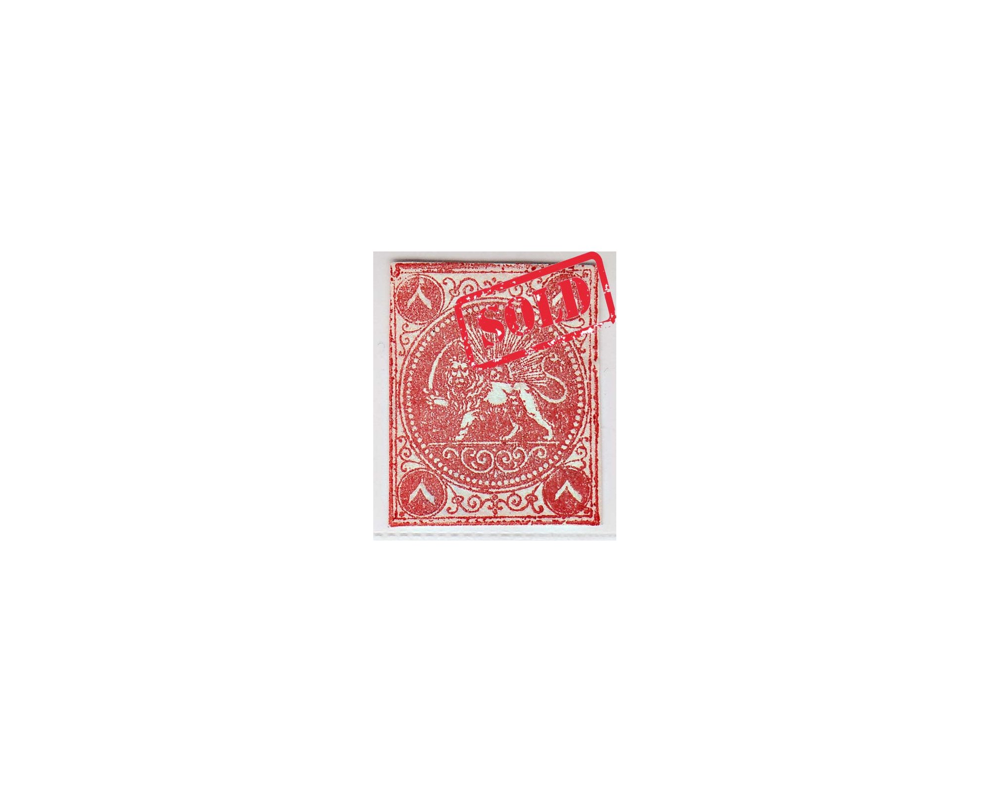 1870 8 Chahi Vermilion Type II Mini Certificate By Mr. Sadri