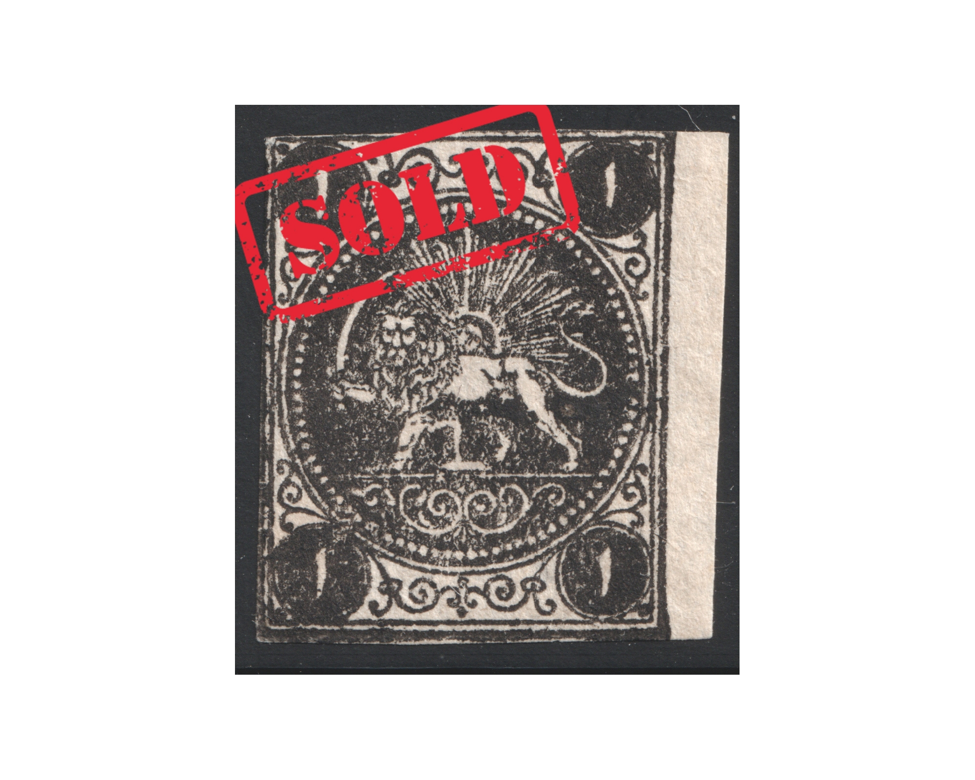 1875 1 Chahi Black Type C Certificate By IPSC