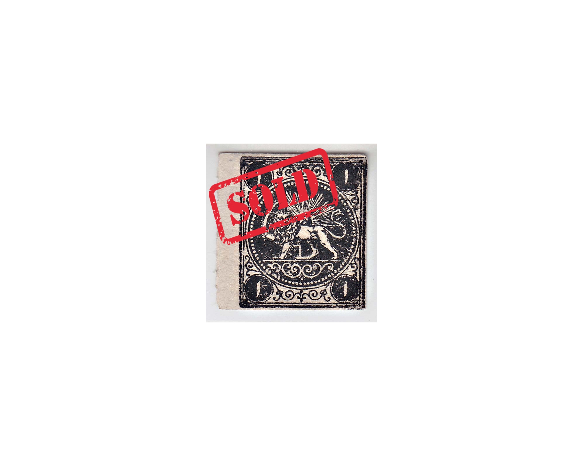 1875 1 Chahi Black Type D Mini Certificate By Mr. Sadri