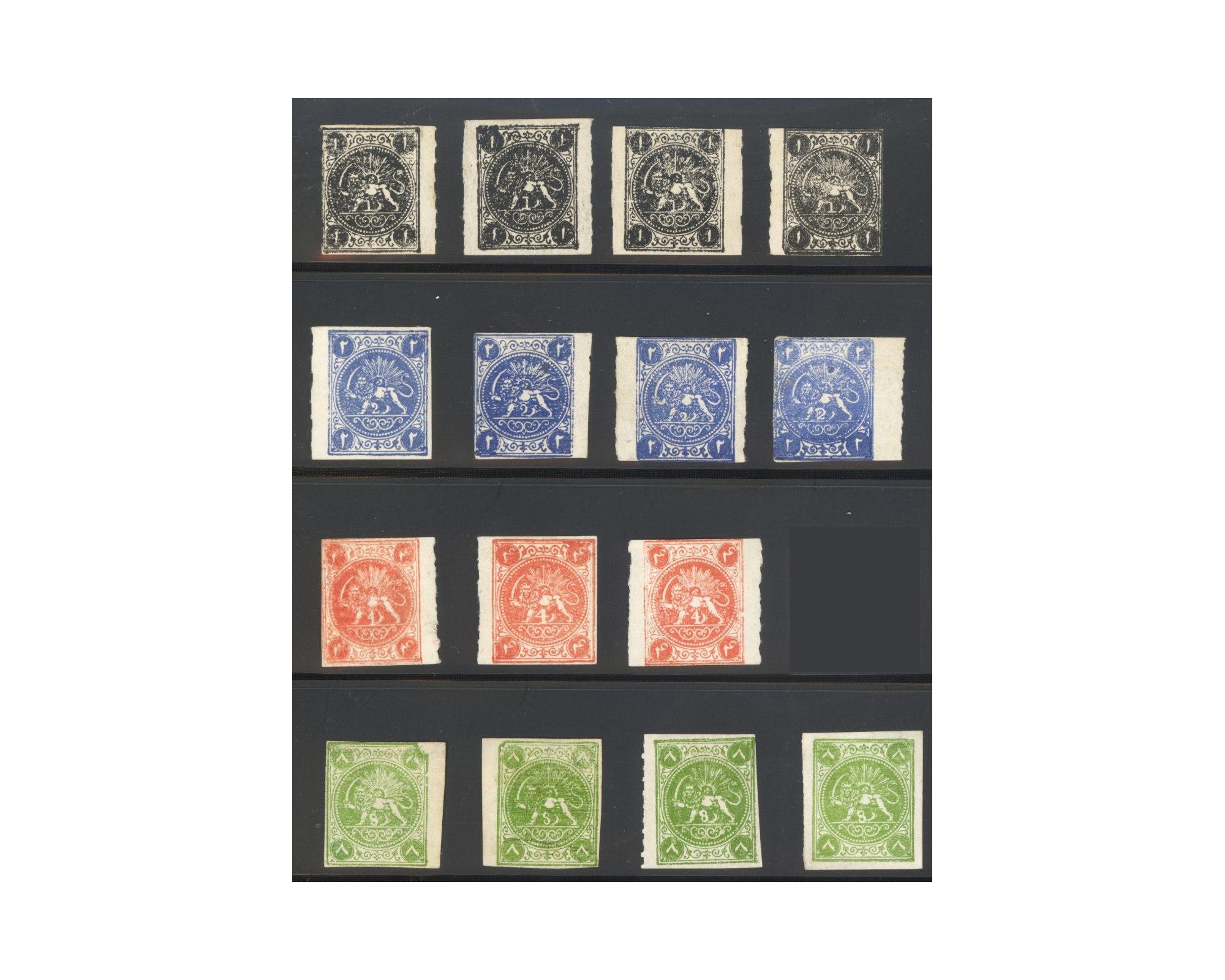 1875 Lions Rouletted Issue Collection - Image 2