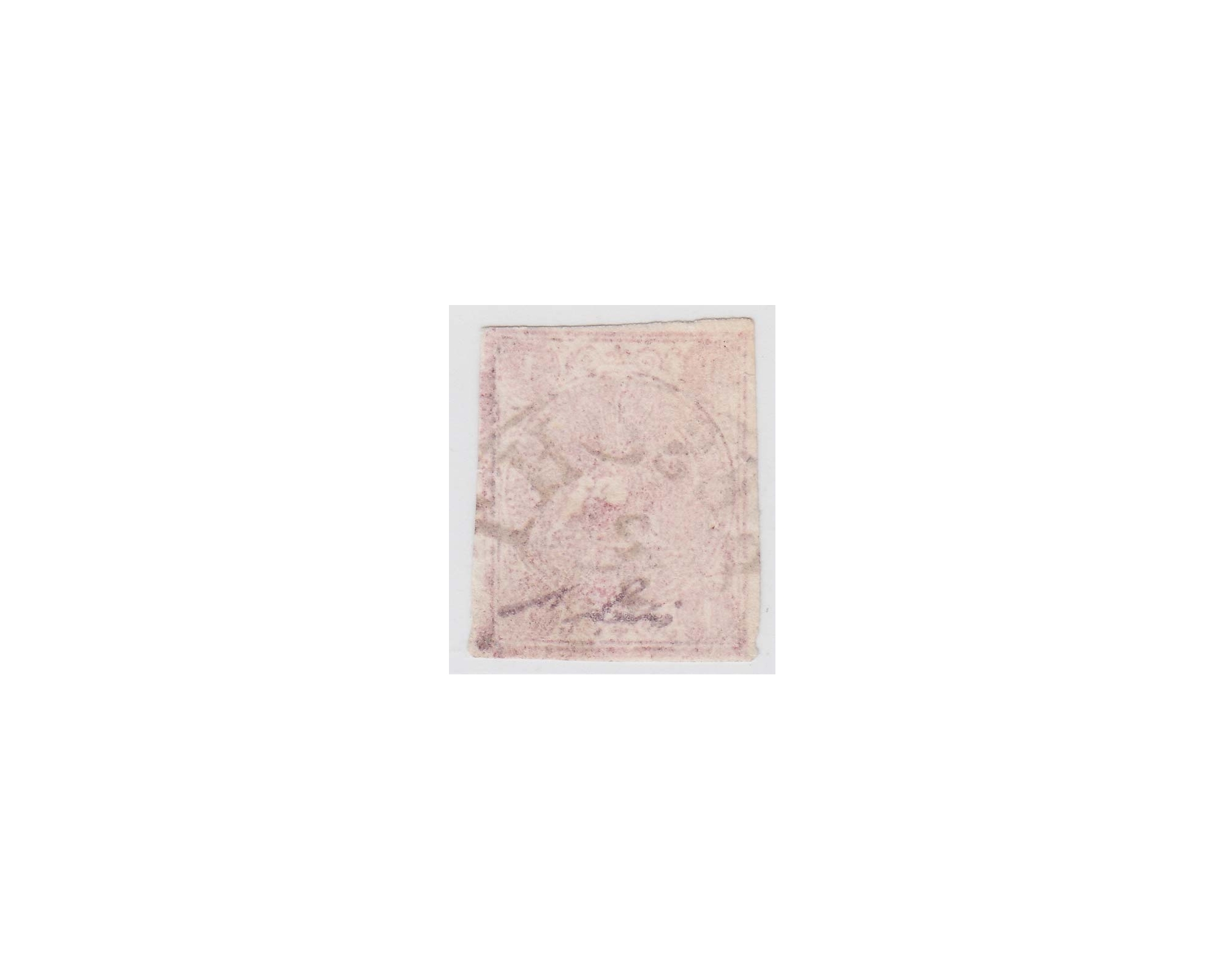 1876 1 Kran Carmine Type D Mini Certificate By Mr. Sadri - Image 2
