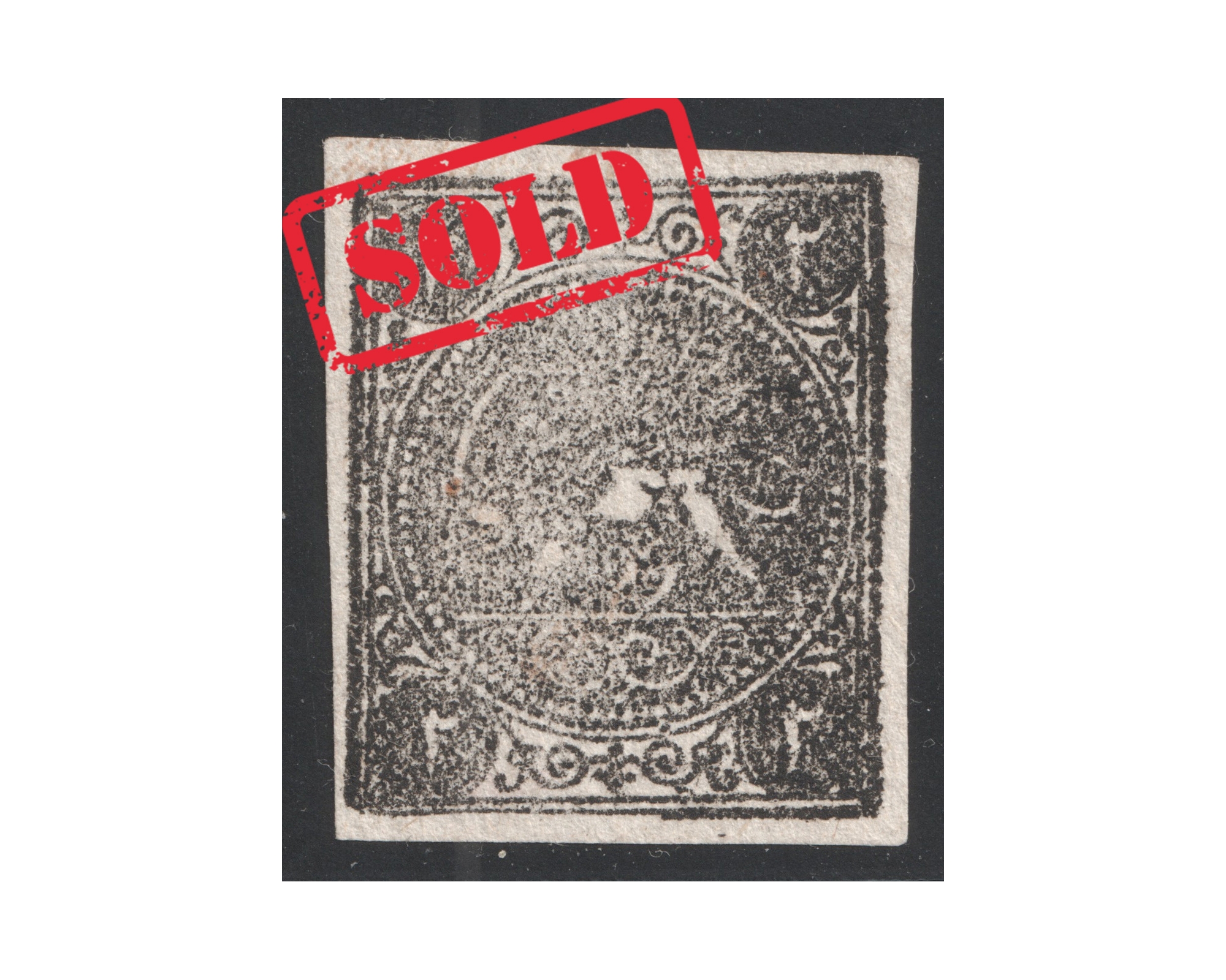 1876 - 2 Chahi black, vertical Issue Type C