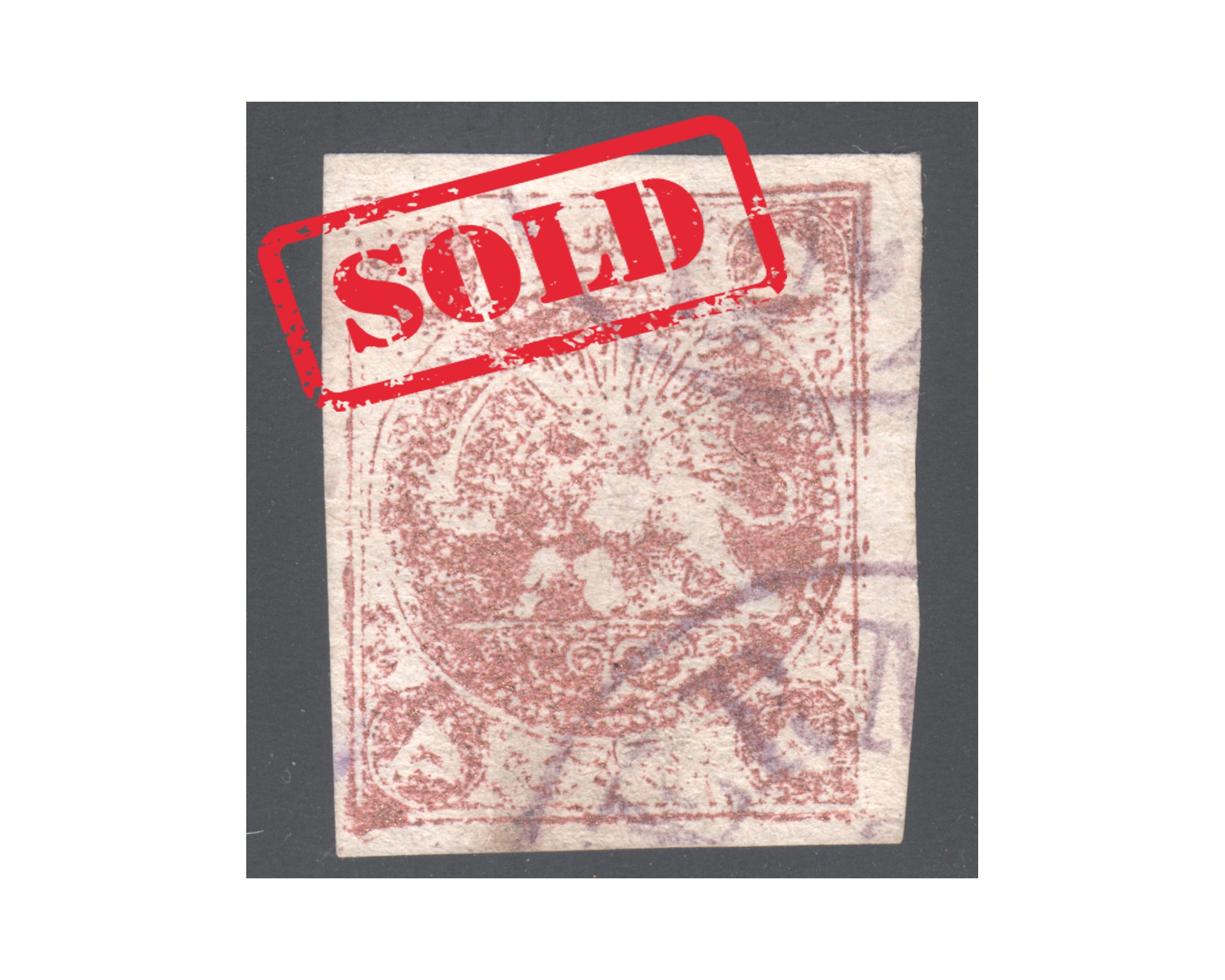 1878 5 Kran Red Bronze Type C Certificate By Mr. Sadri