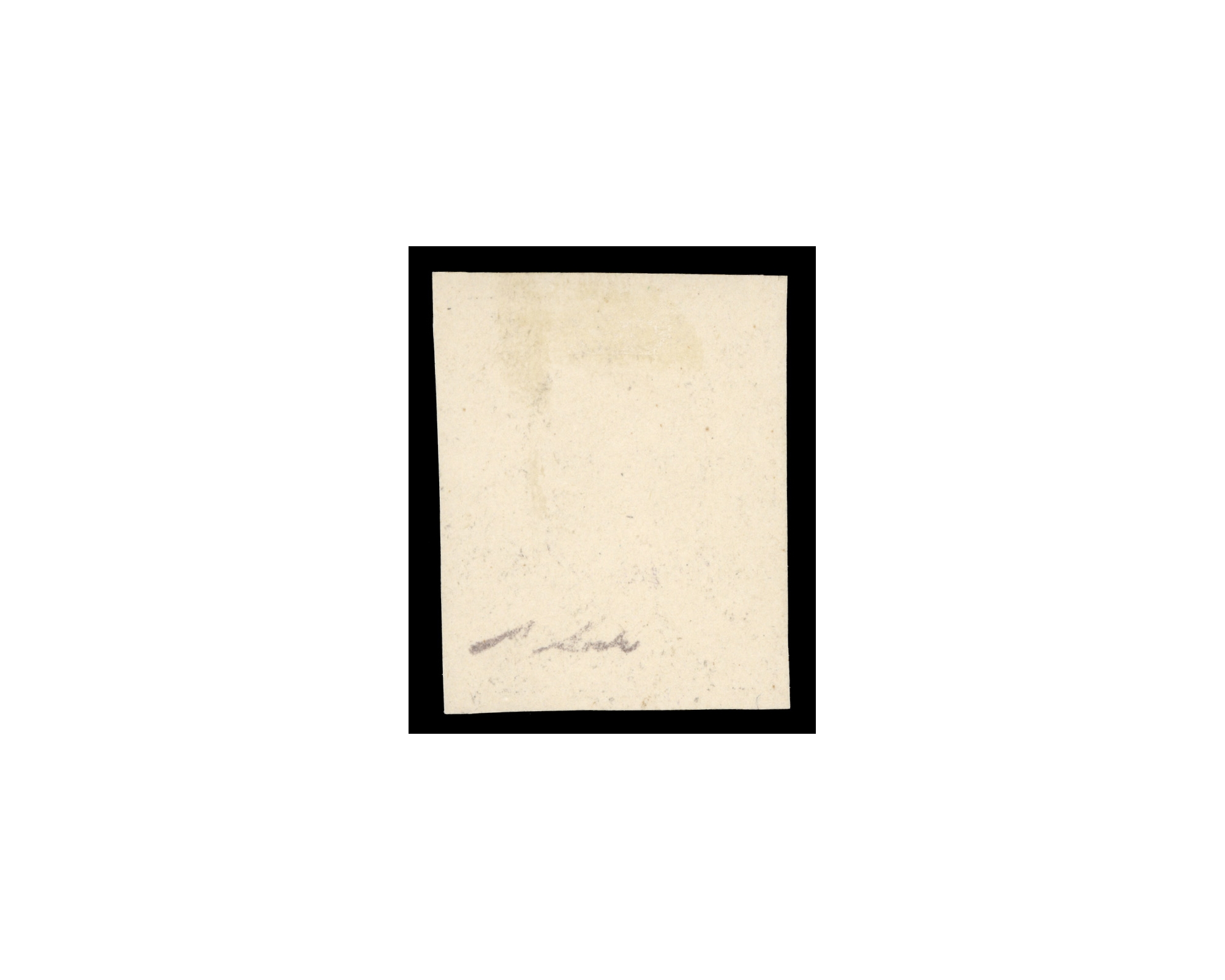 1882 10 Chahi Imperforate Proof Certificate Mr. Sadri - Image 2