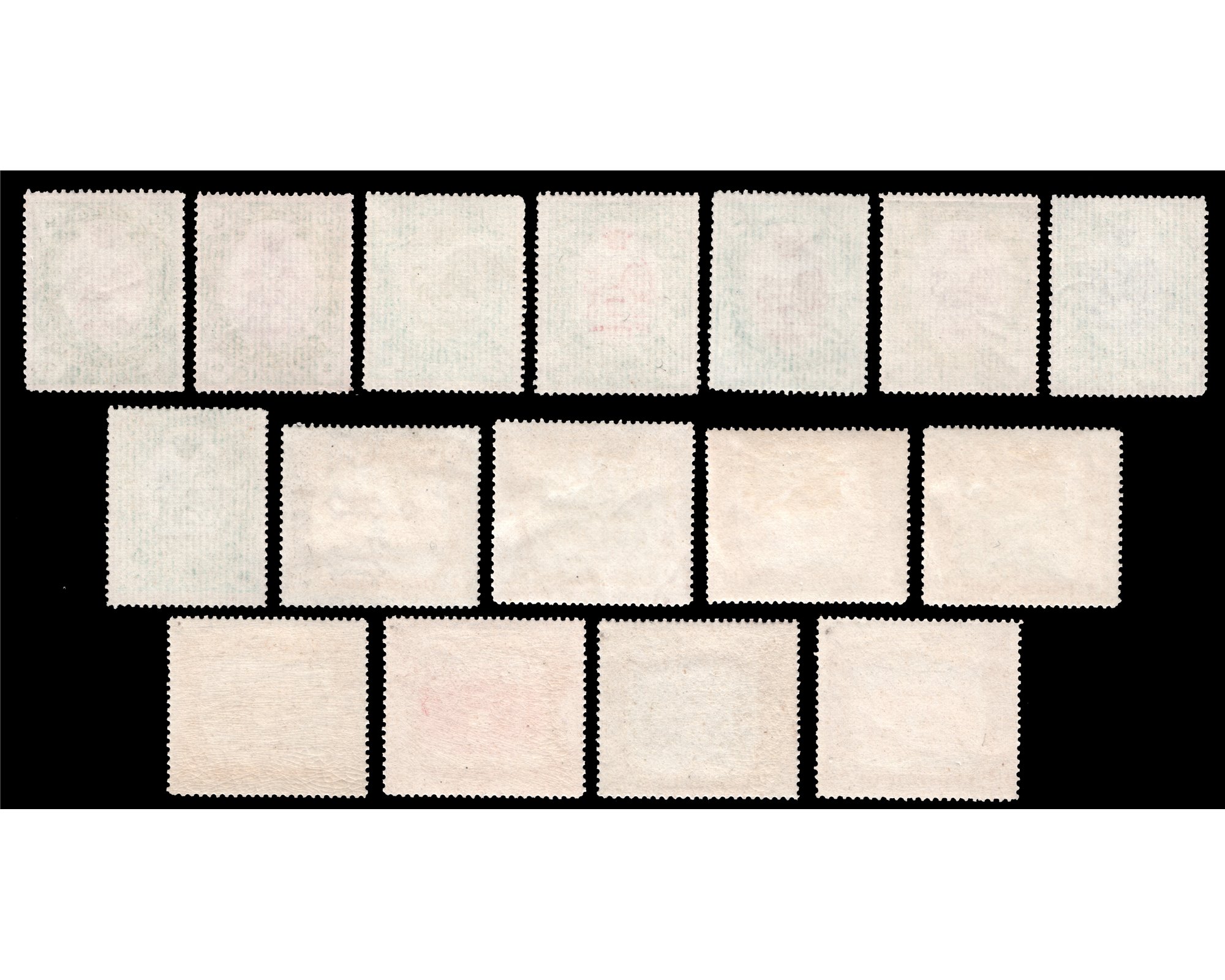 1909 Un Issued Divani Silver border full set - Image 3