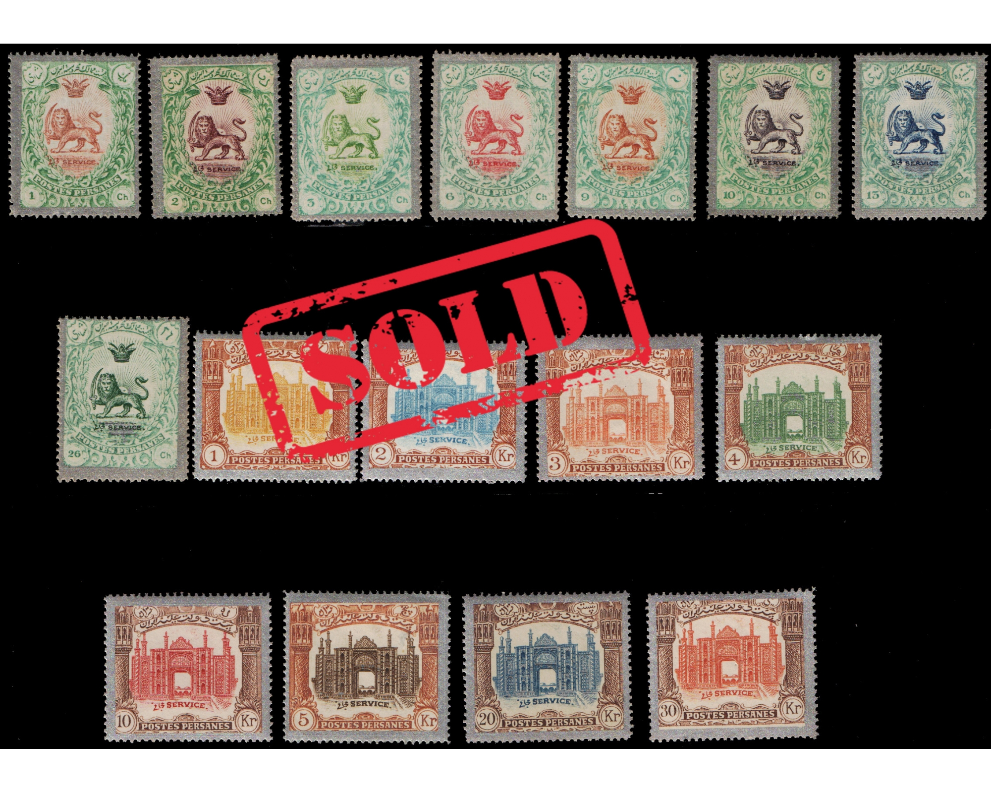 1909 Divani Silver border full set MVLH
