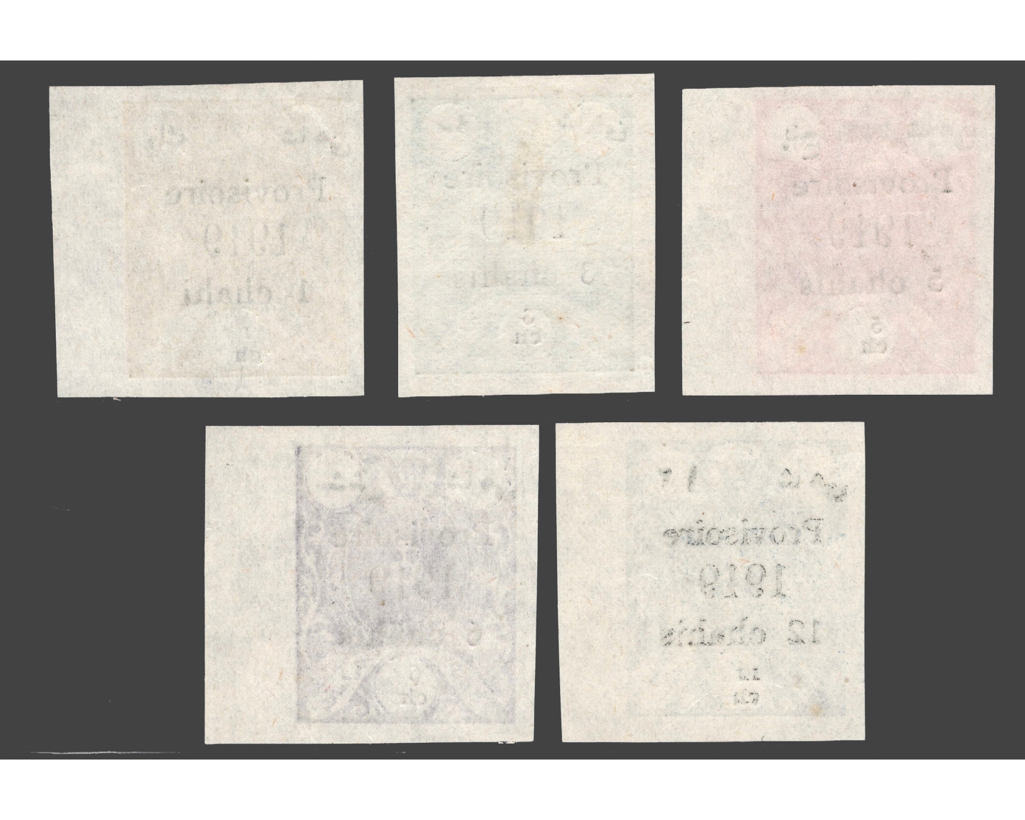 1919 - Zinc Plate Provisional Issue Imperforated - Image 2