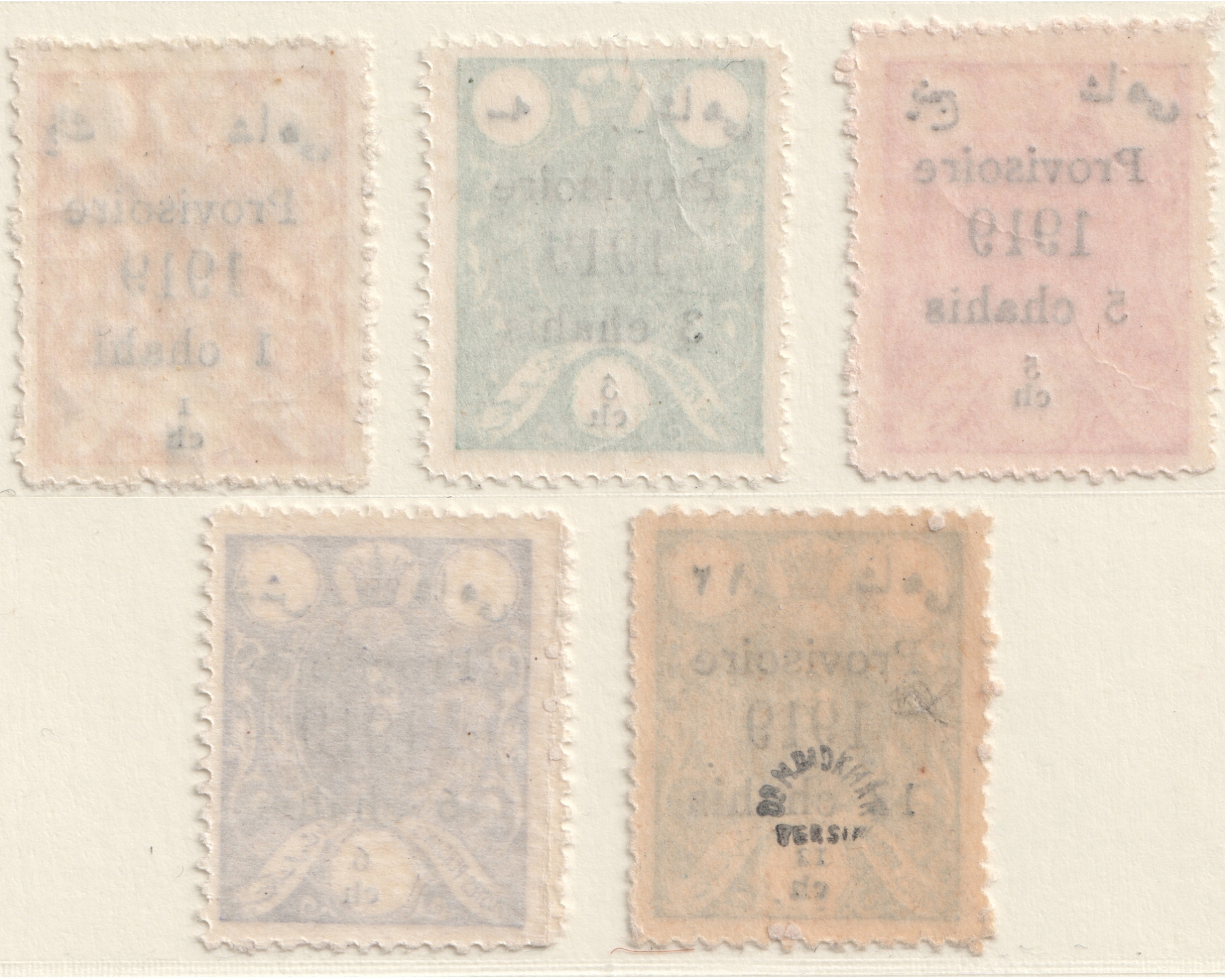 1919 Zinc Plate Provisional Issue Never Hinged - Image 3