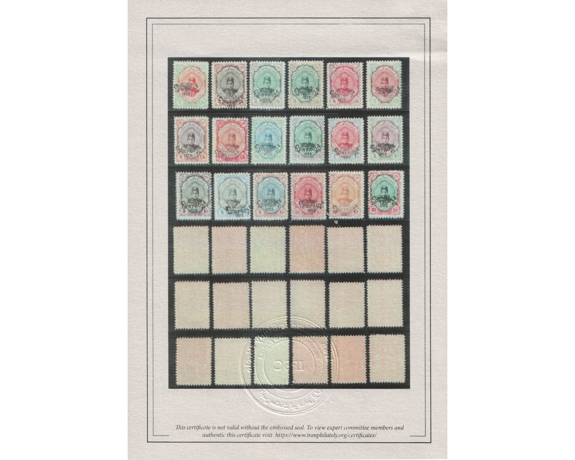 1922 Controle Issue Certificate by IPSC - Image 4