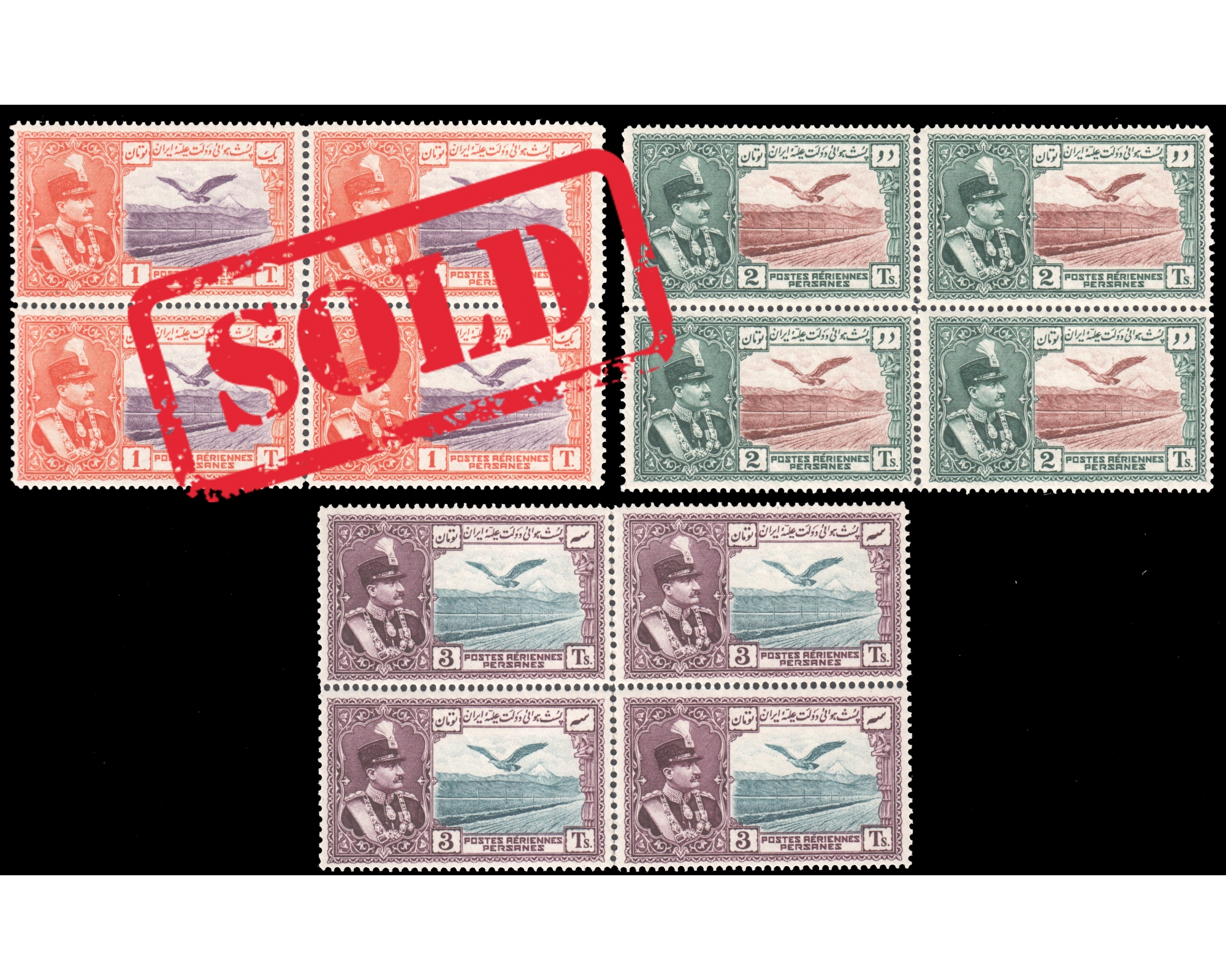 1930 Airmail Issue Block of Four Never Hinged