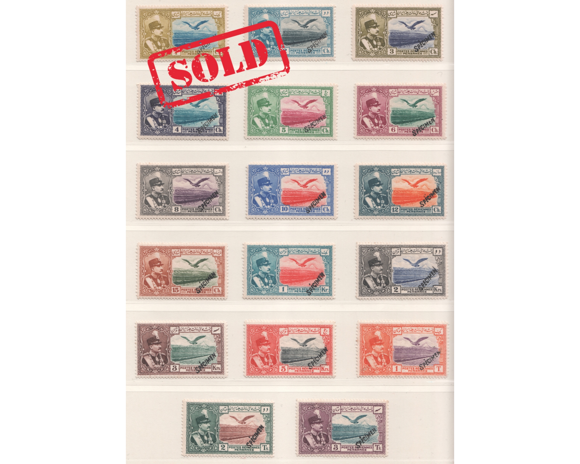 1930 Airmail Issue Specimen Never Hinged