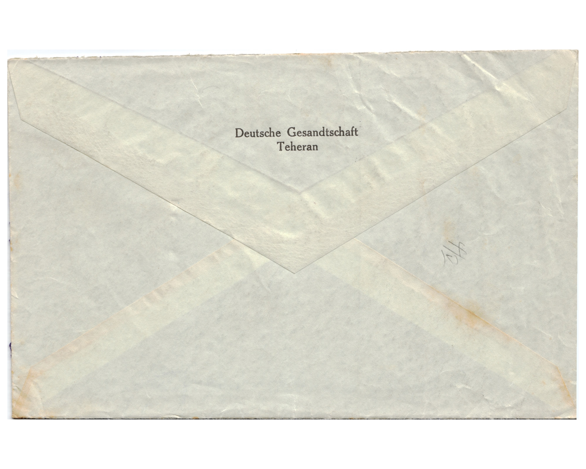 1936 Cover from Tehran to Holland - Image 2