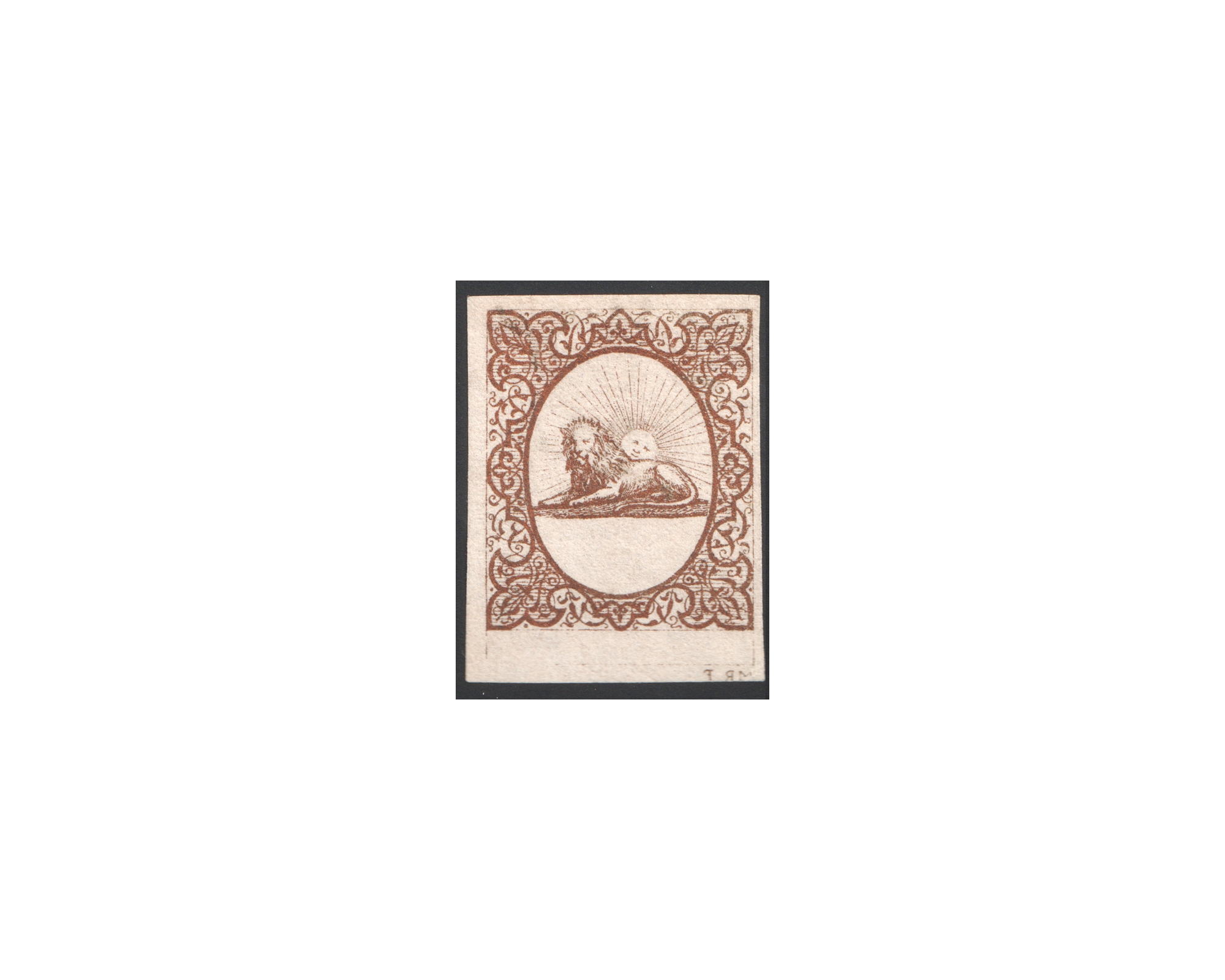 Riester Essay Dark Brwon on ivory paper